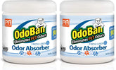 Pets Rule OdoBan Solid Odor Absorber Air Freshener, 2-Pack, 14 Ounce Jar Each, Fresh Linen Scent