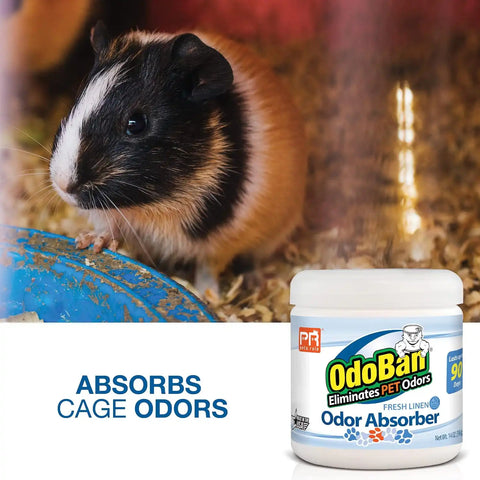 Pets Rule OdoBan Solid Odor Absorber Air Freshener, 14 Ounce Jar, Fresh Linen Scent