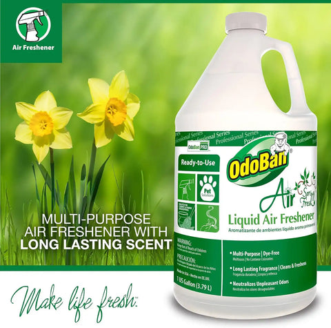 OdoBan Fogmaster Jr. Electric Handheld Fogger and Liquid Air Freshener, 1 Gallon, Spring Fresh Scent