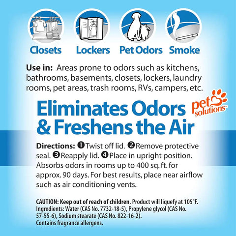 OdoBan Solid Odor Absorber Eliminator for Home and Small Spaces, Fresh Linen Scent, 14 Ounces Each, 12-Pack