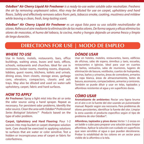 OdoBan Fogmaster Jr. Electric Handheld Fogger and Liquid Air Freshener, 1 Gallon, Cherry Scent